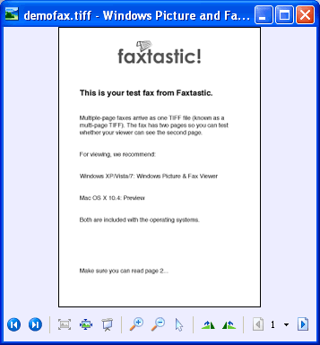 Fax For Windows Vista